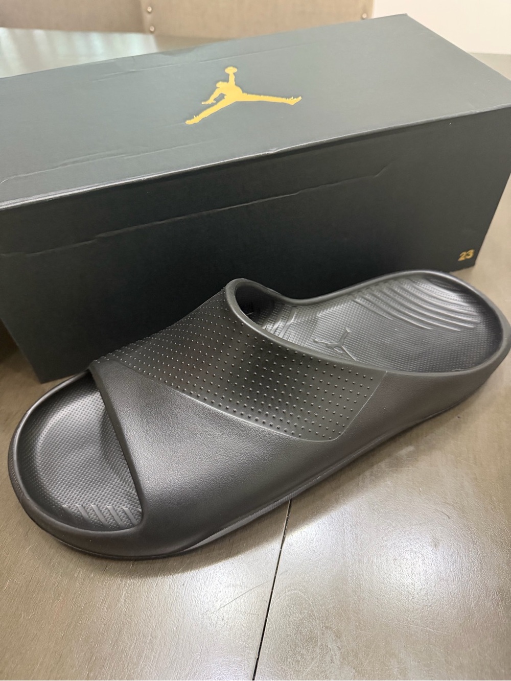 Jordan Men's “Triple black” Post Slide Sandals